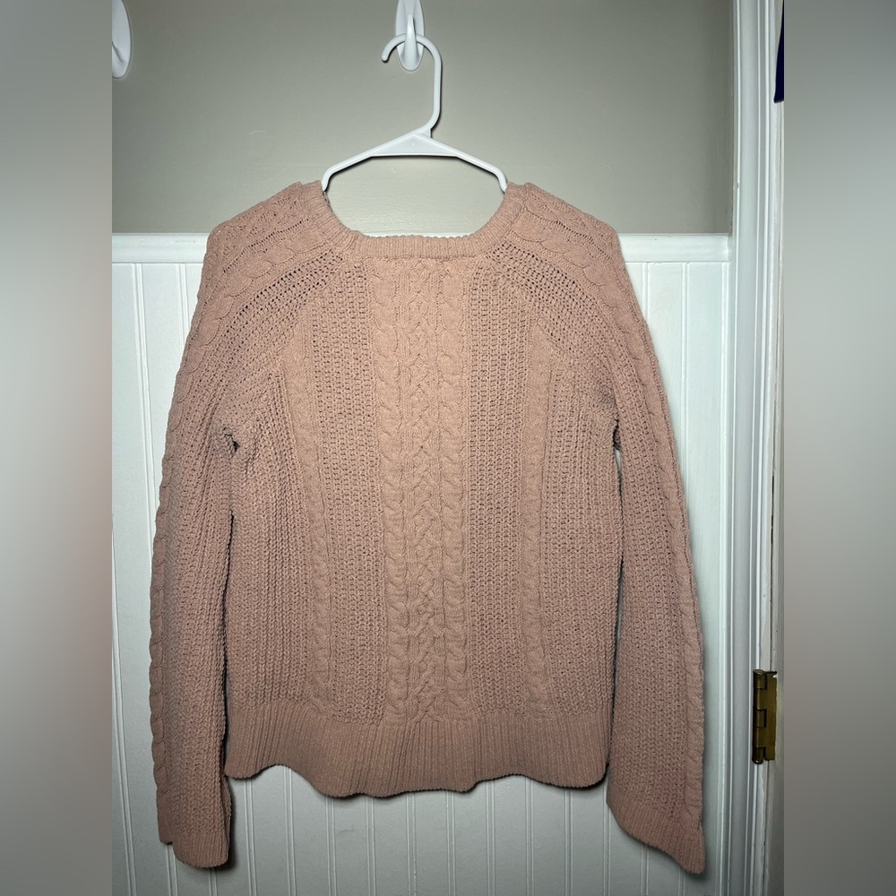 Marled by Reunited Clothing, size medium, light pink, flared sleeves